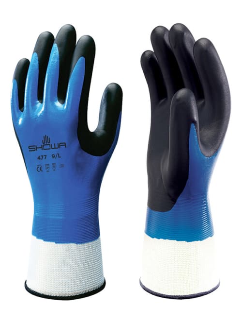 Showa® 477 Insulated  Double Nitrile Coated Acrylic Lined Chemical Resistant Gloves